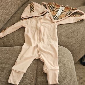 Burberry Light Pink Hooded One Piece